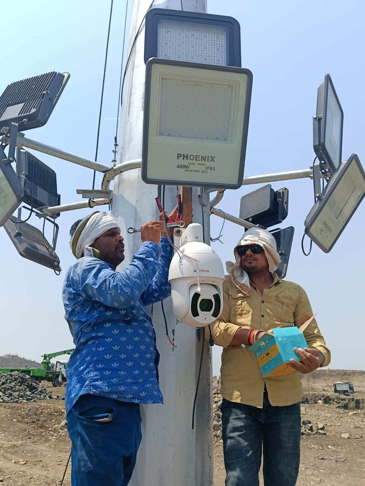 500 mtr Long-Range Solar PTZ Camera at Dam — No Power, No Problem — site photo 4